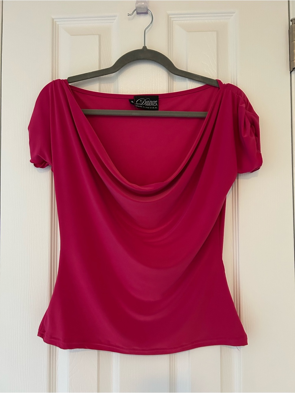 Dance America, Draped Neck Women's dance Top